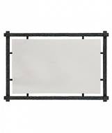 Picture of HAMMERED SUSPENDED IRON COFFEE TABLE WITH CAPRI LIMESTONE TOP
