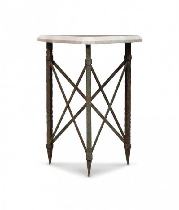 Picture of IRON TRIANGULAR SIDE TABLE