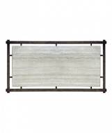 Picture of SUSPENDED IRON COFFEE TABLE WITH TRAVERTINE TOP