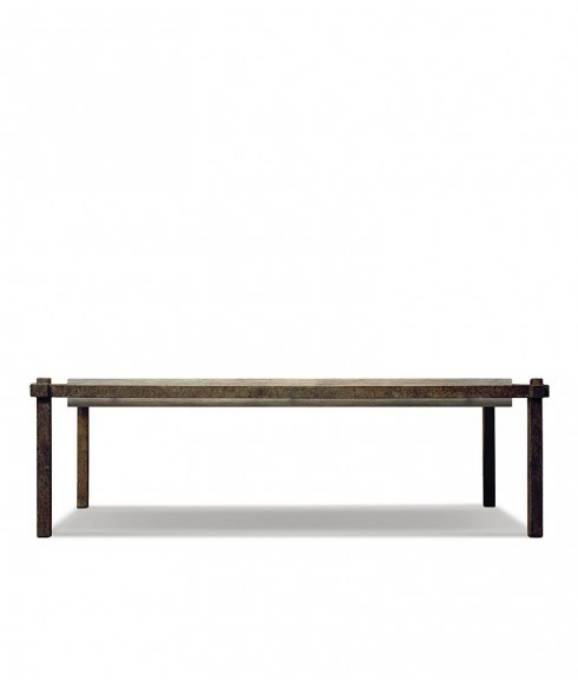 Picture of SUSPENDED IRON COFFEE TABLE WITH WOOD TOP
