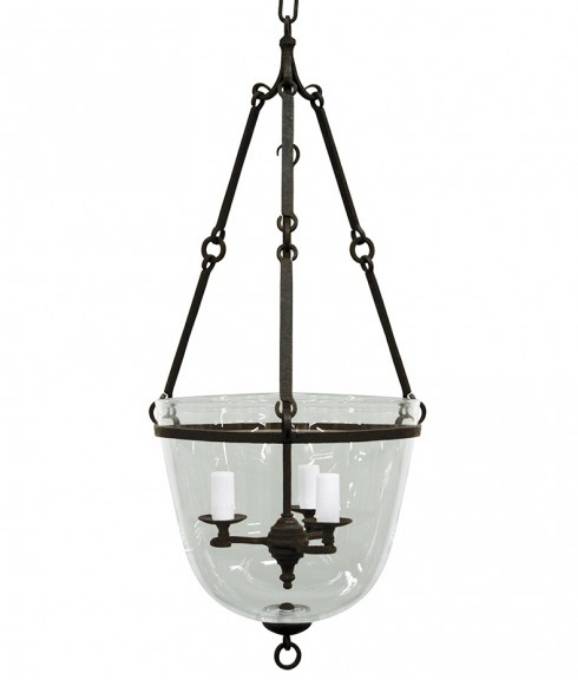 Picture of GLASS BELL JAR LANTERN - PETITE