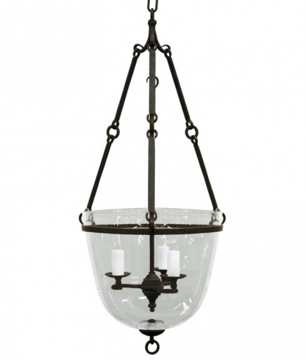 Picture of GLASS BELL JAR LANTERN - PETITE
