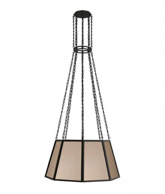 Picture of LEFT BANK HANGING LANTERN - LARGE - PARCHMENT PAPER