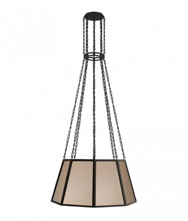 Picture of LEFT BANK HANGING LANTERN - LARGE - PARCHMENT PAPER