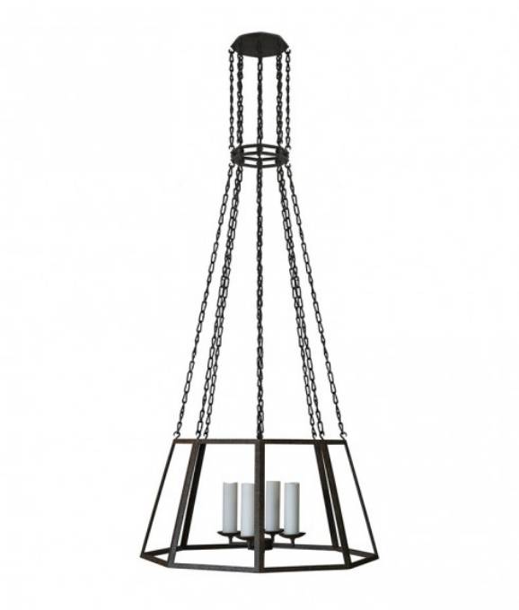 Picture of LEFT BANK HANGING LANTERN - LARGE - RESTORATION GLASS