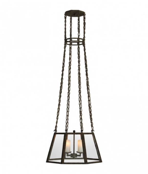 Picture of LEFT BANK HANGING LANTERN - SMALL - RESTORATION GLASS