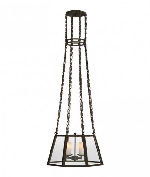 Picture of LEFT BANK HANGING LANTERN - SMALL - RESTORATION GLASS