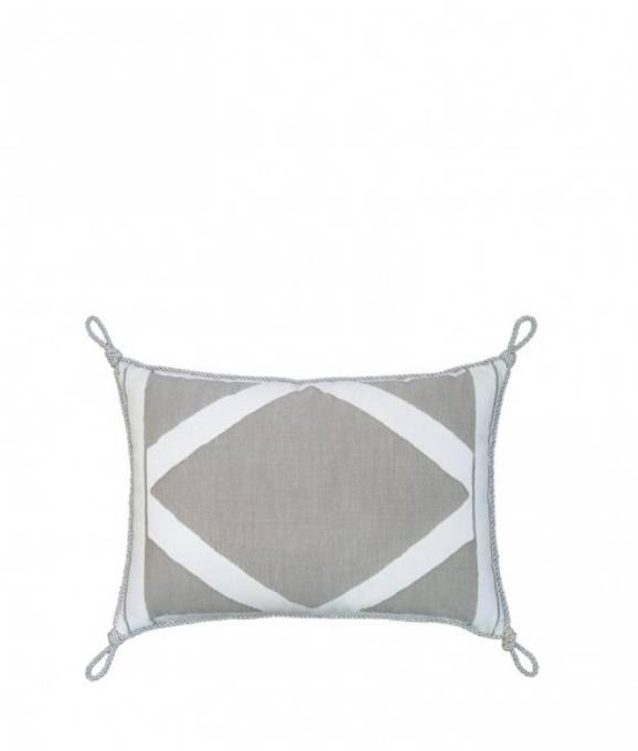 Picture of LATTICE PILLOW - FOSSIL