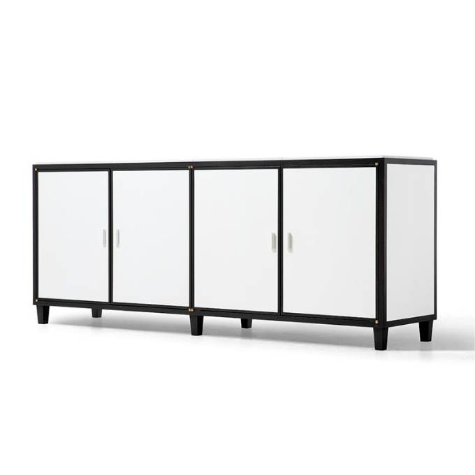 Picture of FRANK 4-DOOR WALNUT AND VELLUM SIDE BOARD