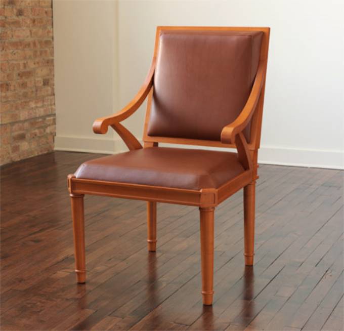 Picture of SADDLE CHAIR WITH ARMS