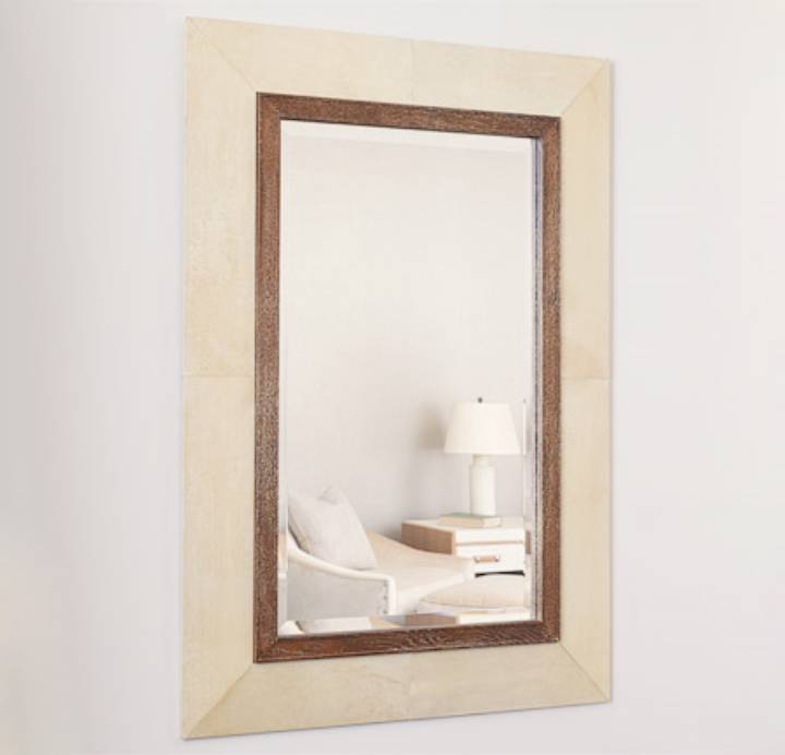Picture of VELLUM AND OAK MIRROR