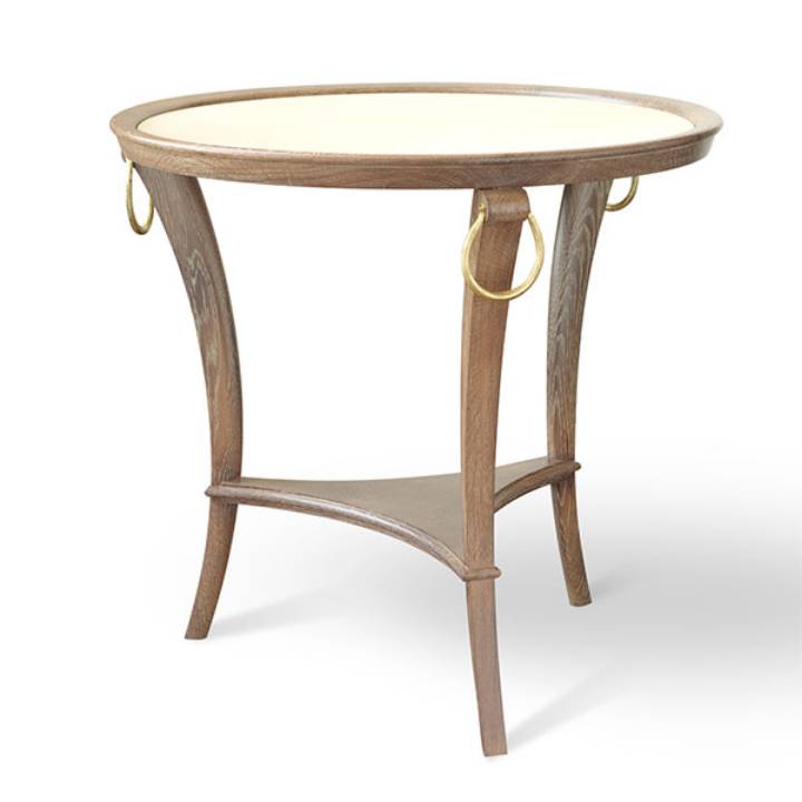 Picture of SUBRA 3-LEGGED ROUND SIDE TABLE WITH VELLUM TOP