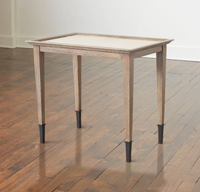 Picture of SUBRA RECTANGULAR SIDE TABLE WITH VELLUM TOP