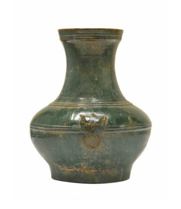 Picture of HAN STYLE JAR WITH LION, LONG NECK