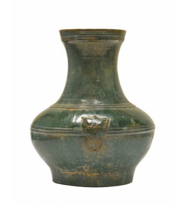 Picture of HAN STYLE JAR WITH LION, LONG NECK