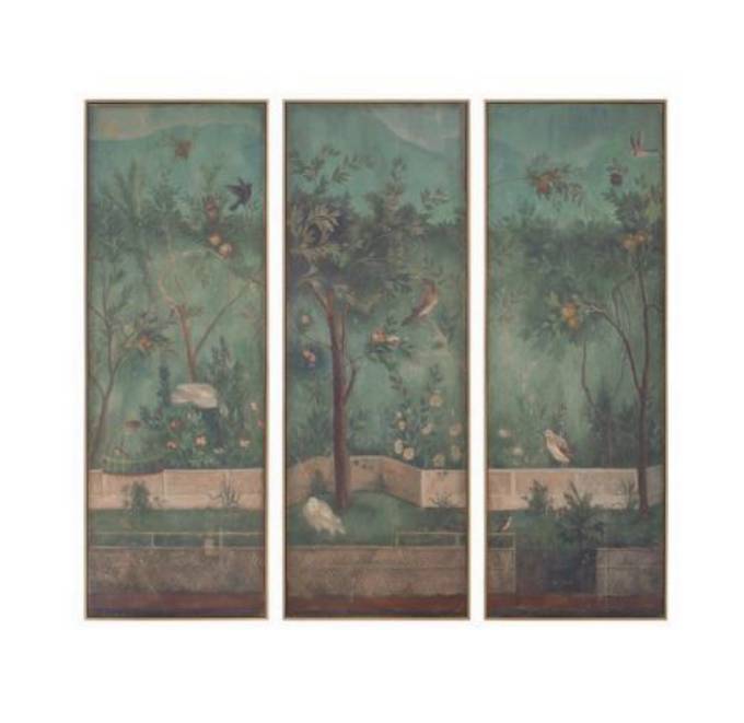 Picture of FRAMED ROMAN GARDEN PANELS