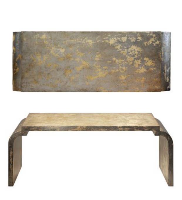 Picture of MODERN SILVER LEAF TABLE