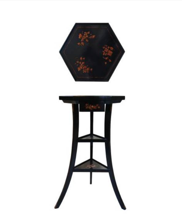Picture of SMALL CHINOISERIE HEXAGONAL TABLE