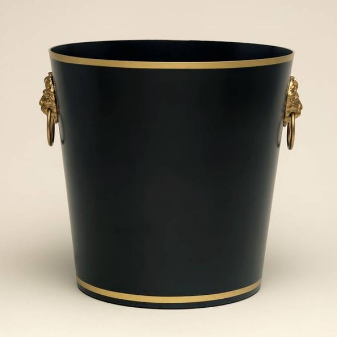 Picture of ROUND WASTE PAPER BASKET, BLACK