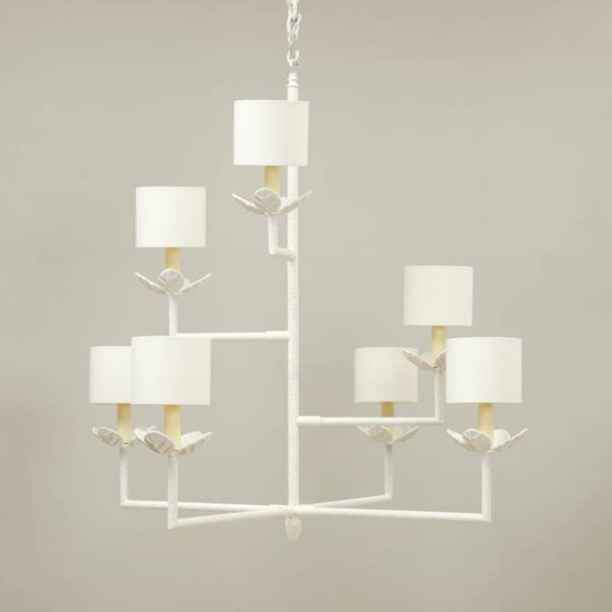 Picture of COLOMBIER CHANDELIER, CHALK WHITE, 7 LIGHTS