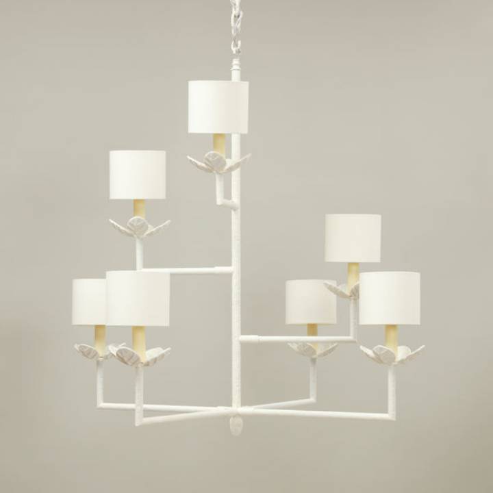 Picture of COLOMBIER CHANDELIER, CHALK WHITE, 7 LIGHTS