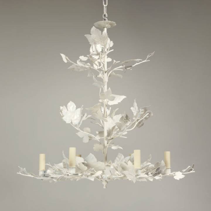 Picture of WINDERMERE CHANDELIER, IVORY WHITE, 6 LIGHTS