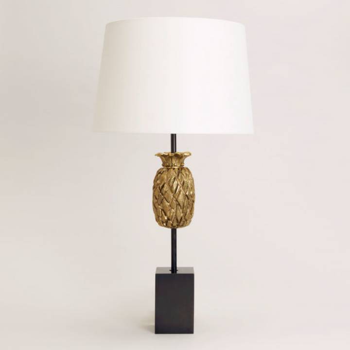 Picture of DUNMORE TABLE LAMP, BRASS WITH BRONZE BASE