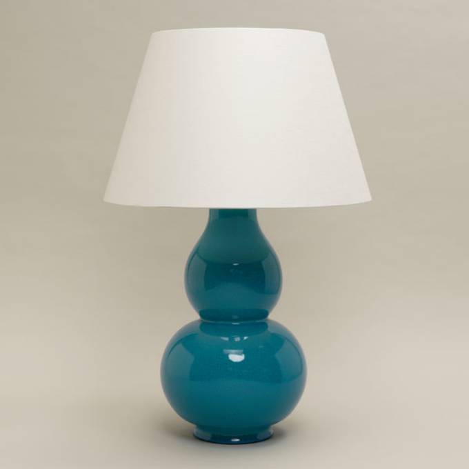 Picture of AVEBURY GOURD TABLE LAMP, AEGEAN, NO BASE