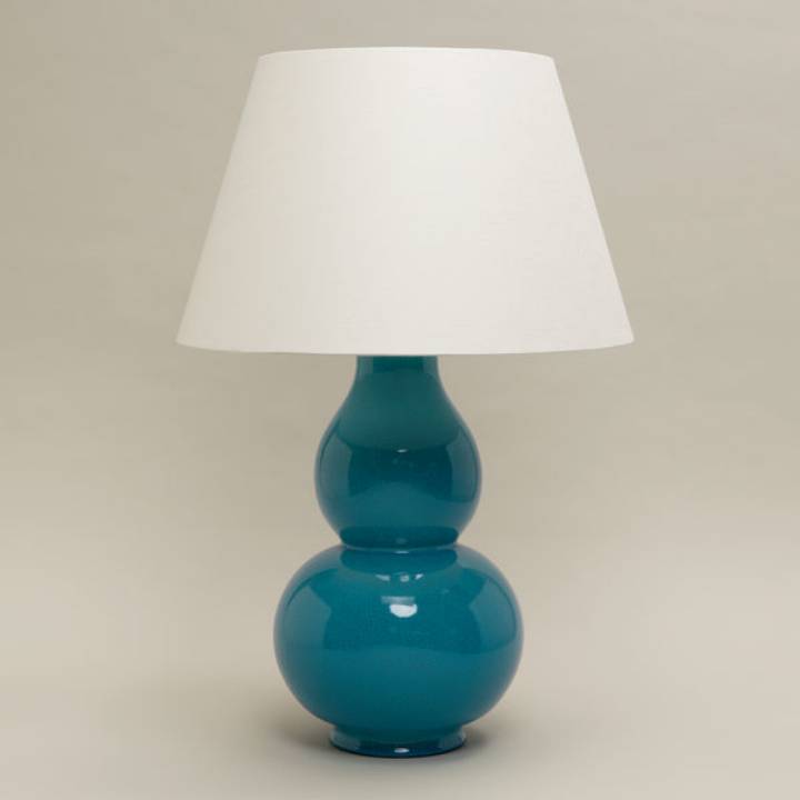 Picture of AVEBURY GOURD TABLE LAMP, AEGEAN, NO BASE