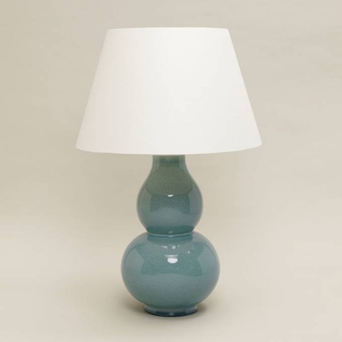 Picture of AVEBURY GOURD TABLE LAMP, DUCK EGG, NO BASE