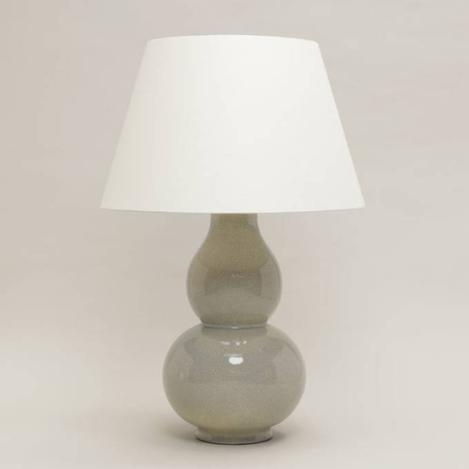 Picture of AVEBURY GOURD TABLE LAMP, STONE, NO BASE