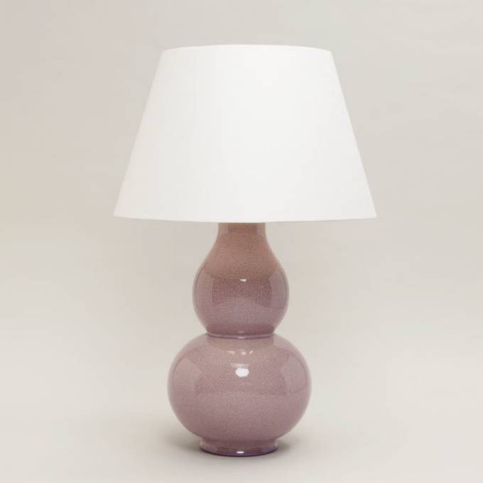 Picture of AVEBURY GOURD TABLE LAMP, DUSKY ROSE, NO BASE