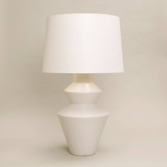 Picture of CROSSLEY TABLE LAMP, SATIN WHITE