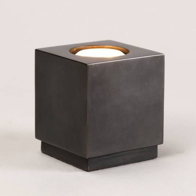 Picture of COPNALL CUBE LED UPLIGHTER, BRONZE.  MR11 BULB INCLUDED
