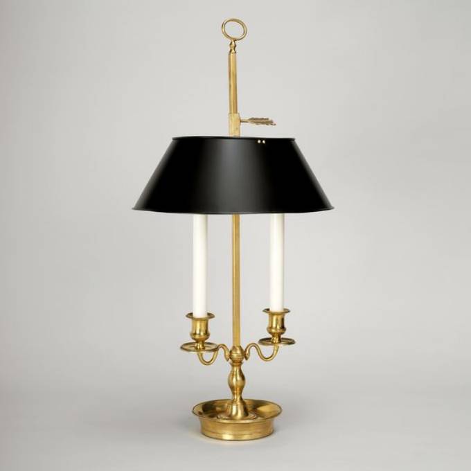 Picture of MONTPARNASSE BOUILLOTTE, BRASS, BLACK 2 LIGHTS