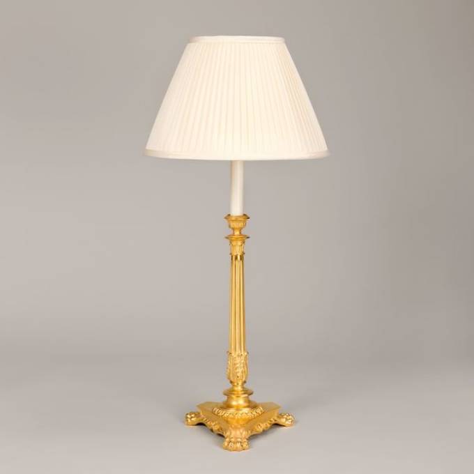 Picture of CAMPBON CANDLESTICK TABLE LAMP, GILT