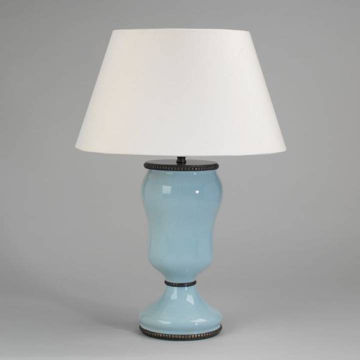 Picture of MENERBES TABLE LAMP, DUCK EGG