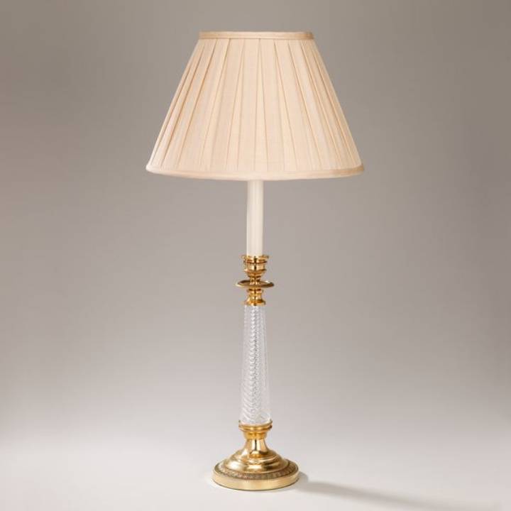 Picture of TWISTED GLASS CANDLESTICK TABLE LAMP