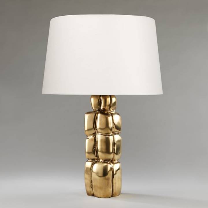 Picture of BOULDER TABLE LAMP, BRASS
