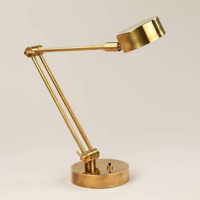 Picture of TRIPOD CANDELABRUM TABLE LAMP, BRONZE & GILT