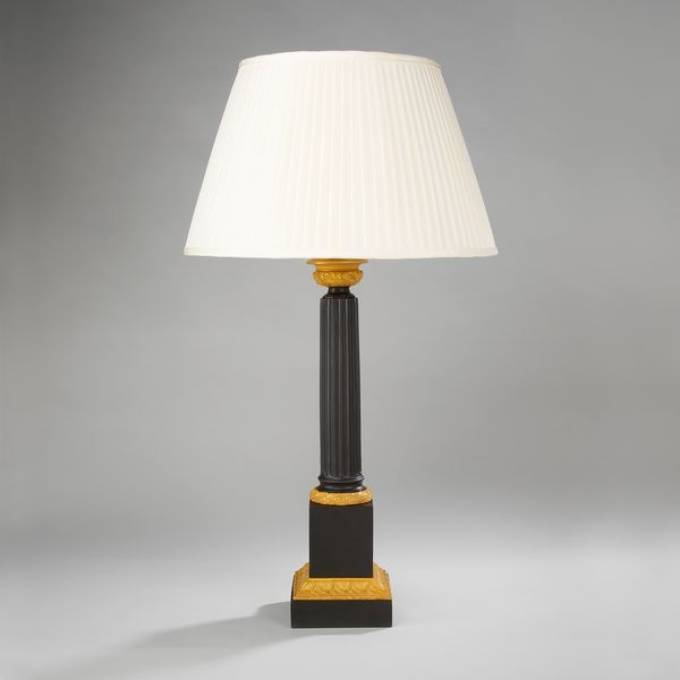 Picture of MATIGNON COLUMN TABLE LAMP, BRONZE & GILT
