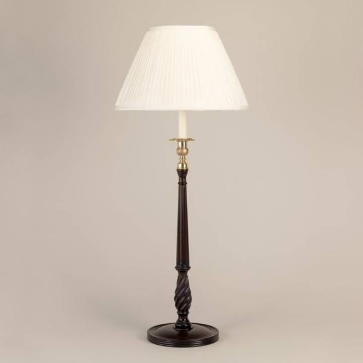 Picture of CHALCOT TALL MAHOGANY CANDLESTICK TABLE LAMP