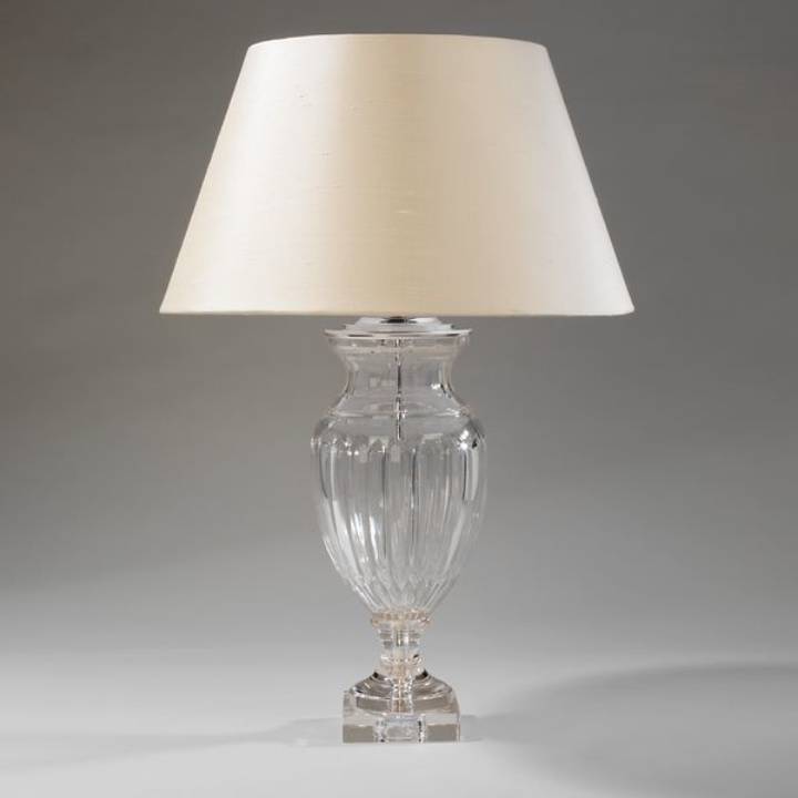Picture of LILFORD GLASS URN TABLE LAMP TABLE LAMP, NICKEL