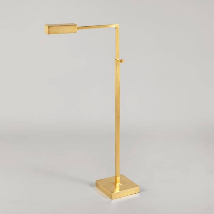 Picture of ATLEY ADJUSTABLE LED FLOOR LAMP, BRASS