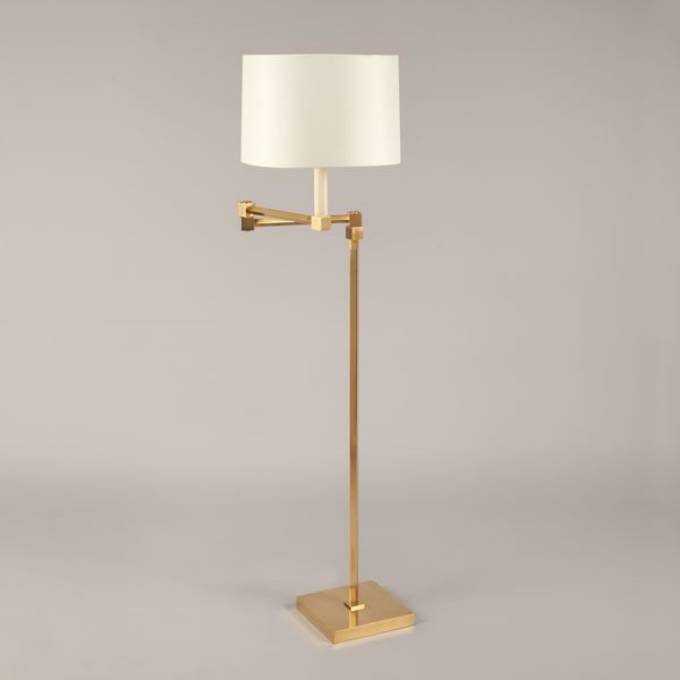 Picture of EXETER CUBE FLOOR LAMP, BRASS