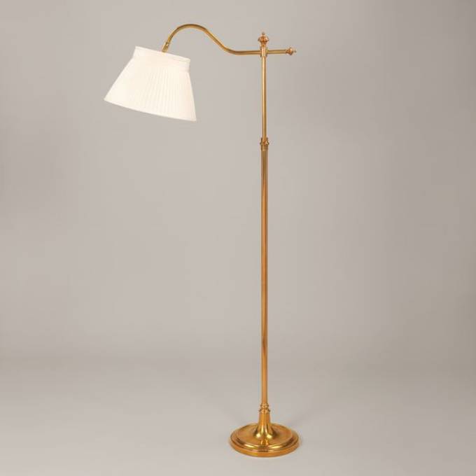 Picture of MELROSE ADJUSTABLE SWAN NECK FLOOR LAMP, BRASS