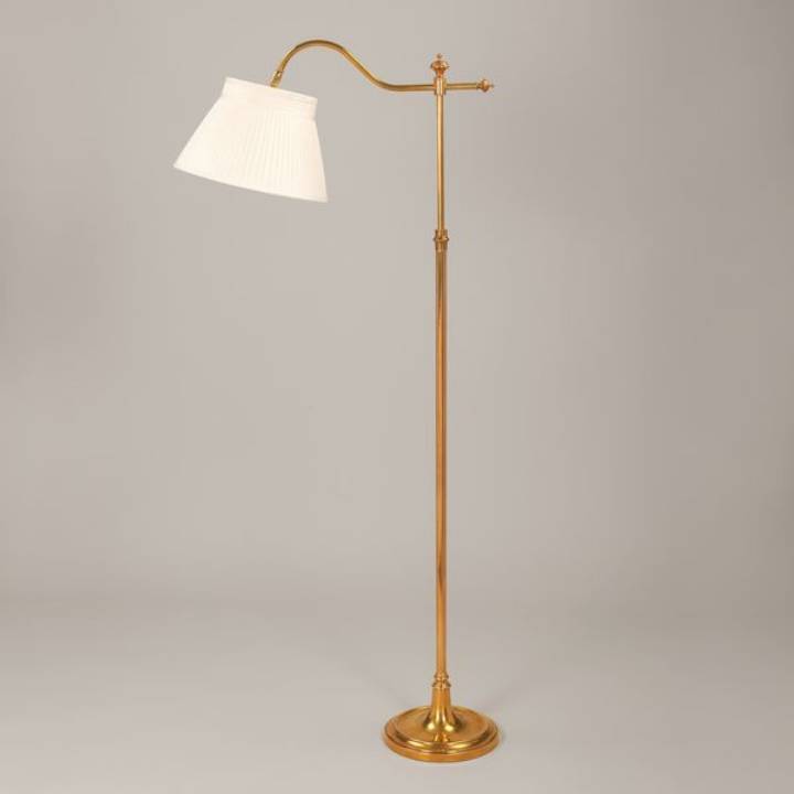 Picture of MELROSE ADJUSTABLE SWAN NECK FLOOR LAMP, BRASS