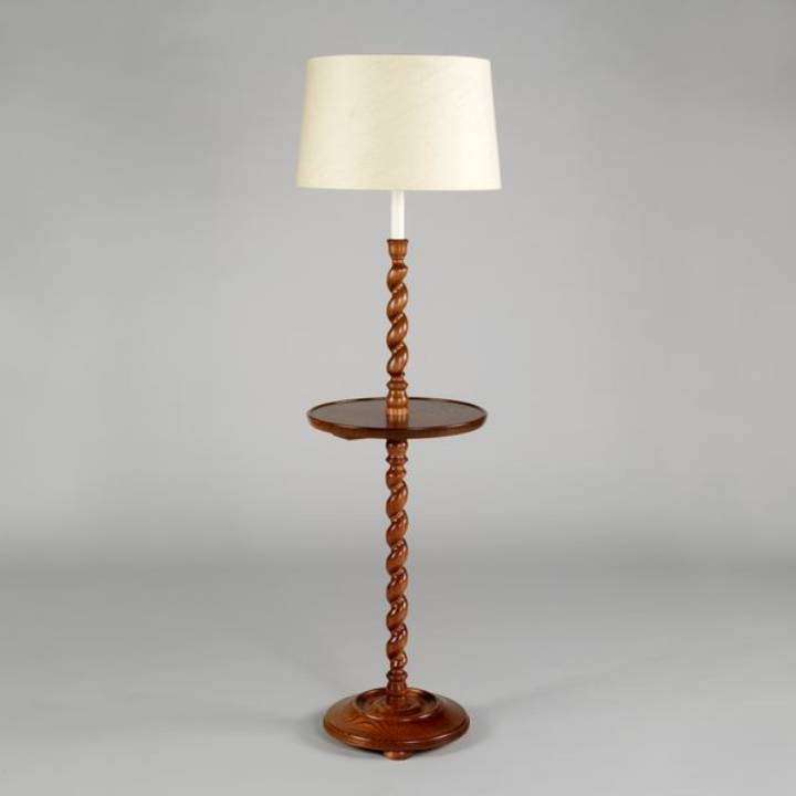 Picture of WANTAGE TWISTED WOOD FLOOR LAMP, OAK