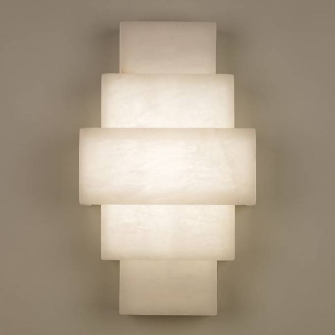 Picture of DRUMMOND ALABASTER LED WALL LIGHT, IVORY, LED UNIT