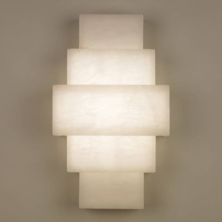 Picture of DRUMMOND ALABASTER LED WALL LIGHT, IVORY, LED UNIT
